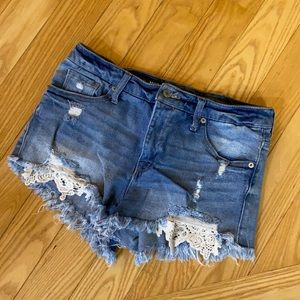 Denim shorts